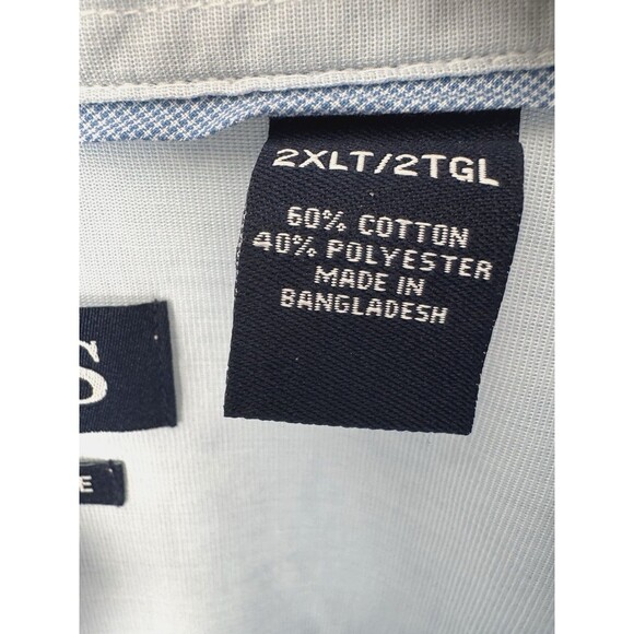 NWT Mens Button Up Shirt 2XLT Tall Lime Print Drinking Margaritas Summer Costal - Picture 6 of 14